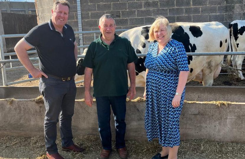 Jane with the Minister and the farmer