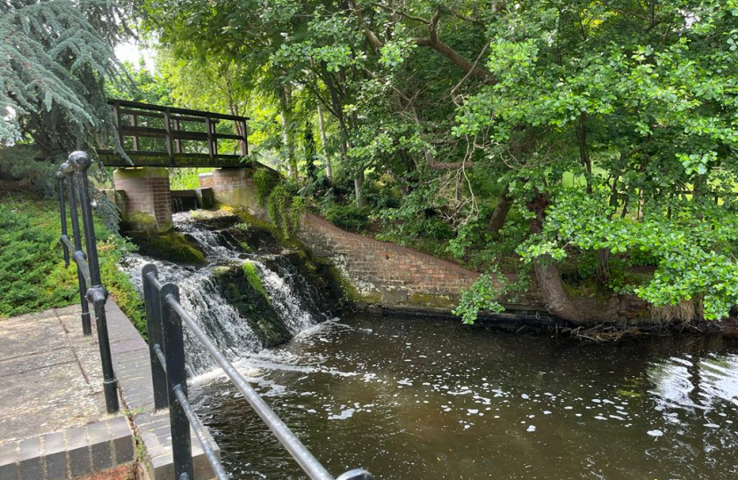 A river which the watermill is on