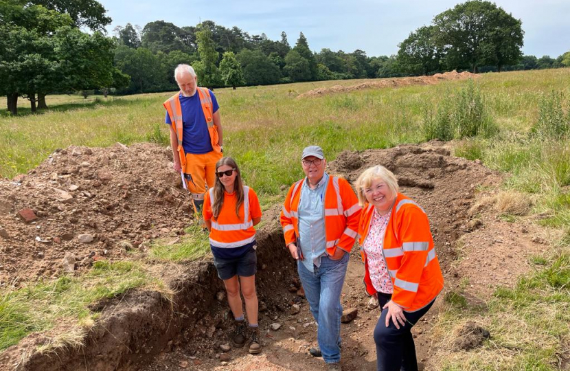 Jane at the dig site