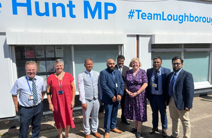 Jane with the people that she met outside of her constituency office