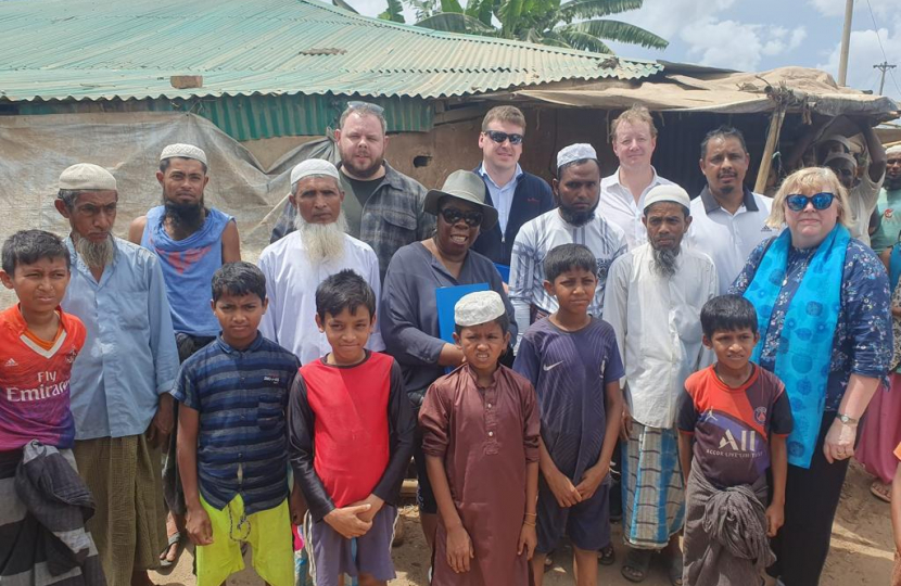 Jane at the Rohingya refugee camp