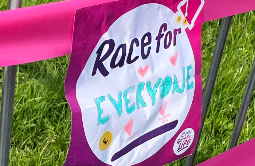 A 'Race for Everyone' poster