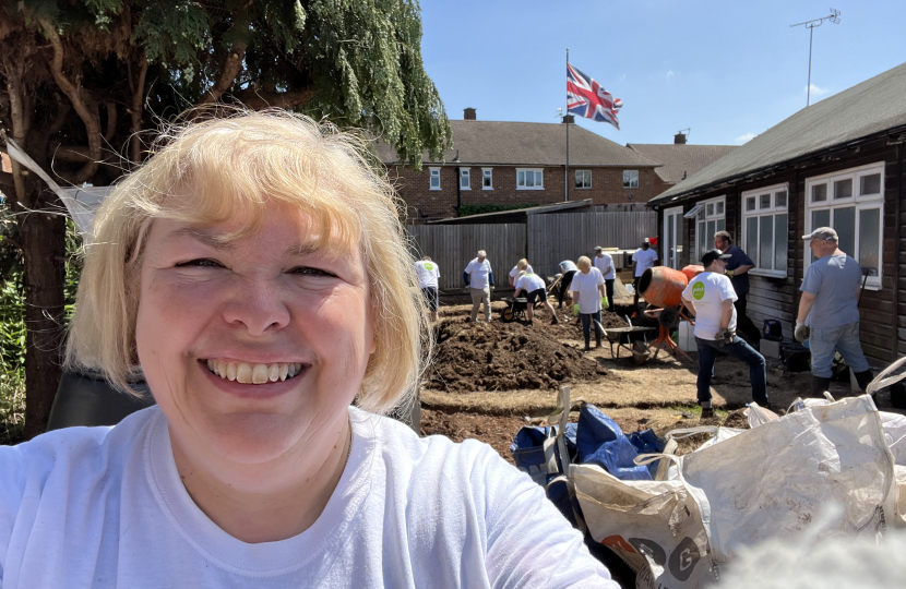 Jane taking part in activities for the June Project