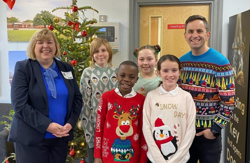 Jane with at Robert Bakewell Primary School