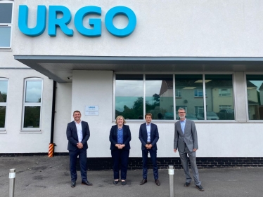 Jane and Urgo team outside Urgo