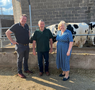 Jane with the Minister and the farmer