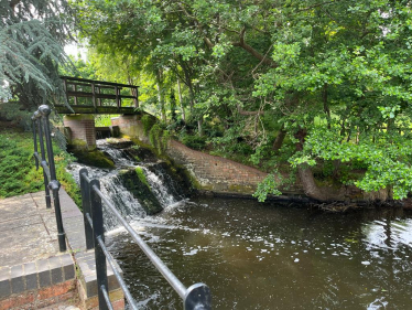 A river which the watermill is on