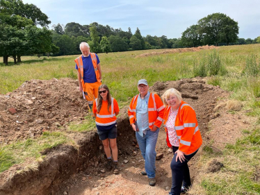 Jane at the dig site