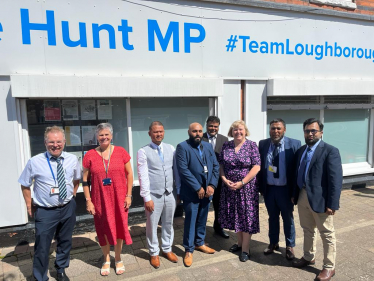 Jane with the people that she met outside of her constituency office