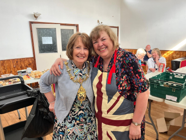 Jane with the Mayor at the Tea Dance