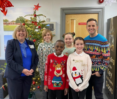 Jane with at Robert Bakewell Primary School