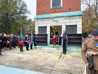 Remembrance Sunday service in Loughborough