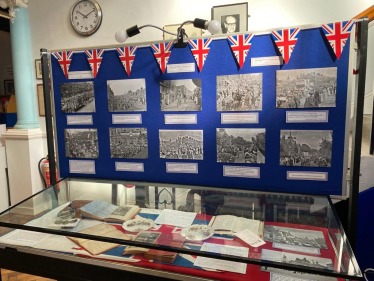 Loughborough Library Coronation Display